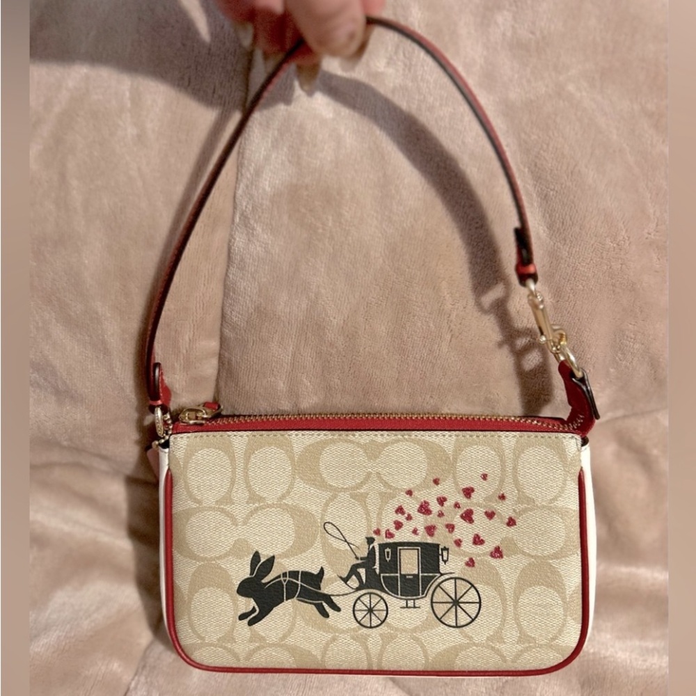 Coach 2023 Lunar New Year Nolita In Signature Canvas with dust bag NWT - Picture 2 of 7